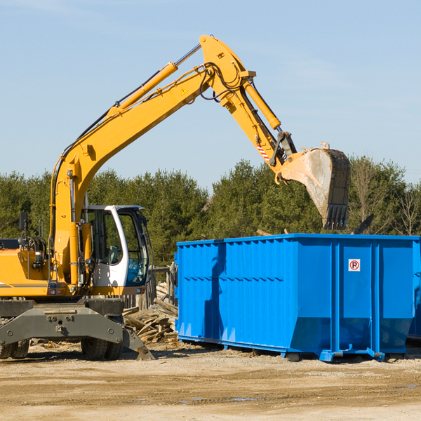 what are the rental fees for a residential dumpster in Hatley WI